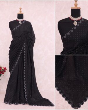 Sitanjali Fancy Vichitra Denmark Silk Saree With Unstitched blouse