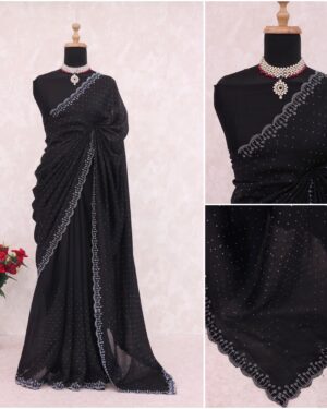 Sitanjali Fancy Vichitra Silk Saree With Unstitched blouse