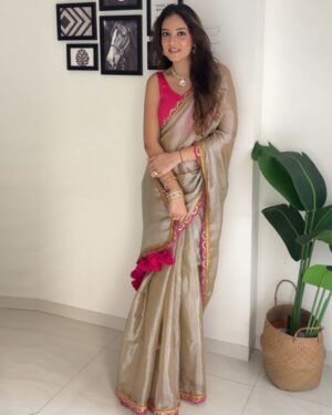 Sitanjali Fancy Dola Silk  Saree With Unstitched blouse