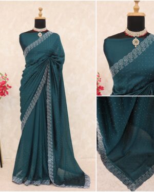 Sitanjali Vichitra Silk Saree With Unstiched Blouse Piece