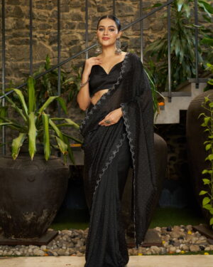 Designer Vichitra Silk Saree