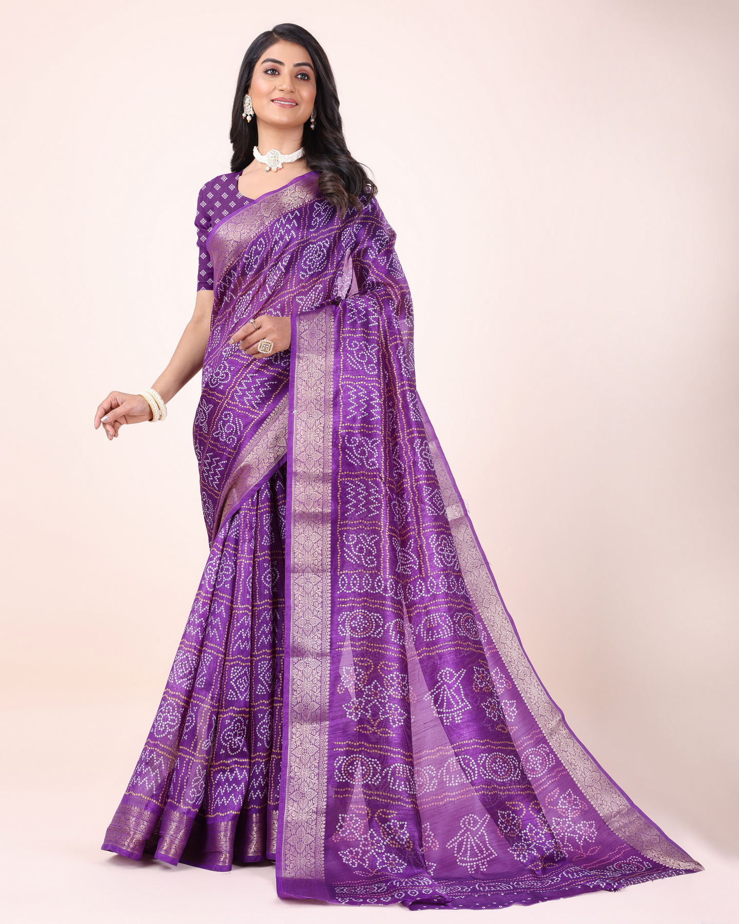 Sitanjali Fancy Dola Silk  Saree With Unstitched blouse