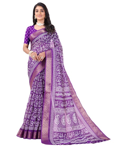 Sitanjali Fancy Dola Silk  Saree With Unstitched blouse