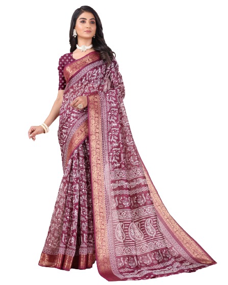 Sitanjalinx Dola Silk Banarasi Bridal Saree – Ready to Wear Sitanjali Fancy Dola Silk Saree With Unstitched blouse - Image 2