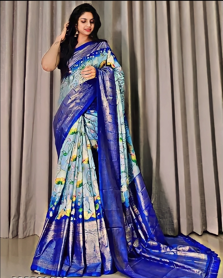 Pre-draped readymade saree in silk fabric with belt – Buy Ready to Wear Saree Online in India